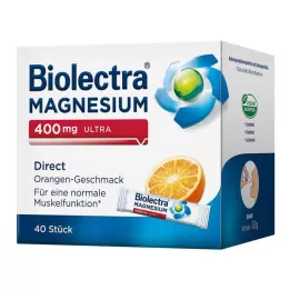 BIOLECTRA Horčík 400 mg ultra Direct Orange, 40 kapsúl