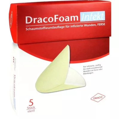 DRACOFOAM Penový obväz na päty Infect, 5 ks DRACOFOAM Penový obväz na päty Infect, 5 ks