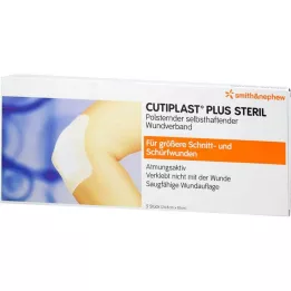 CUTIPLAST Plus sterilný obväz 10x24,8 cm, 5 ks