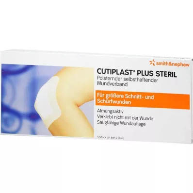 Cutiplast Plus sterilný obväz 10x24,8 cm, 5 ks Cutiplast Plus sterilný obväz 10x24,8 cm, 5 ks