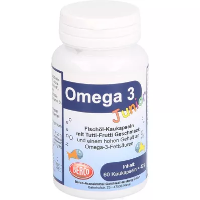 OMEGA-3 Junior Berco žuvacie kapsule, 60 kapsúl