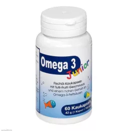 OMEGA-3 Junior Berco žuvacie kapsule, 60 kapsúl