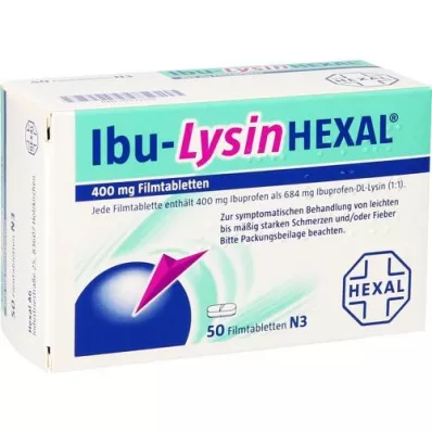 IBU-LYSINHEXAL Filmom obalené tablety, 50 ks