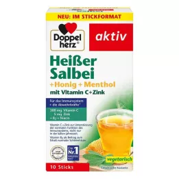 DOPPELHERZ horúce granule šalvia+med+mentol, 10 ks