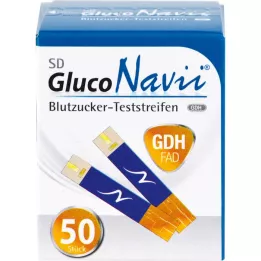 SD GlucoNavii GDH Testovacie prúžky na glukózu v krvi, 1X50 ks