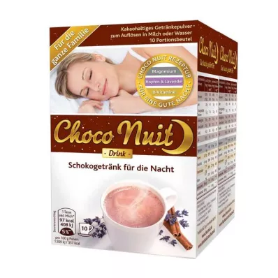 Čokoládový nápoj na dobrú noc v prášku Choco Nuit, 20 ks