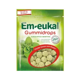 Em-eukal gumové kvapky eukalyptový mentol s obsahom cukru, 90 g