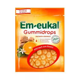 EM-EUKAL Gumové kvapky zázvorovo-pomarančový cukor, 90 g