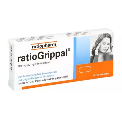 RATIOGRIPPAL 200 mg/30 mg filmom obalené tablety, 10 ks