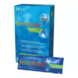 FERROTONE Železo s jablčným koncentrátom a vitamínom C, 14X25 ml