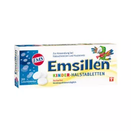 EMSILLEN Detské tablety do hrdla vanilka, 20 ks