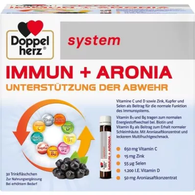 DOPPELHERZ Ampulky systému Immun+Aronia, 30 ks