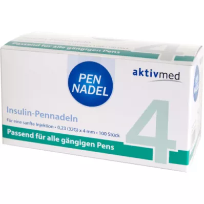 PEN-NADELN Univerzálne 4 kanyly 0,23x4 mm 32 G, 100 ks