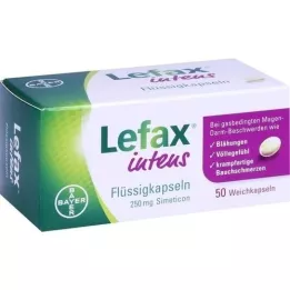 LEFAX intenzívne tekuté kapsuly 250 mg simetikónu, 50 ks