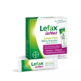 LEFAX intenzívny Lemon Fresh Micro Granule 250 mg Sim, 20 ks