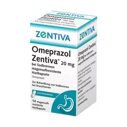 OMEPRAZOL Zentiva 20 mg na pálenie záhy, 14 ks