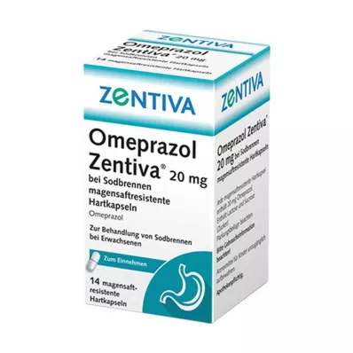 OMEPRAZOL Zentiva 20 mg na pálenie záhy, 14 ks OMEPRAZOL Zentiva 20 mg na pálenie záhy, 14 ks
