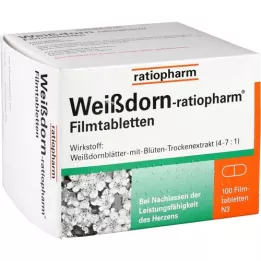 WEISSDORN-RATIOPHARM Filmom obalené tablety, 100 ks