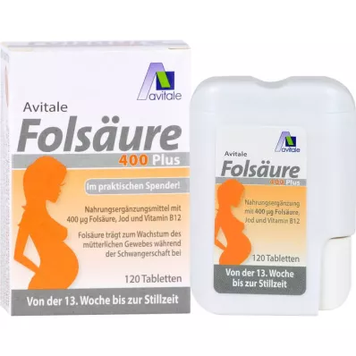 FOLSÄURE 400 Plus B12+jód tablety, 120 kapsúl