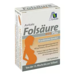 FOLSÄURE 400 Plus B12+jód tablety, 120 kapsúl