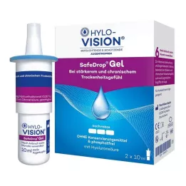 HYLO-VISION Očné kvapky SafeDrop Gel, 2X10 ml