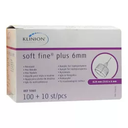 SOFT FINE plus kanyly 6 mm 31 G 0,25 mm, 110 ks