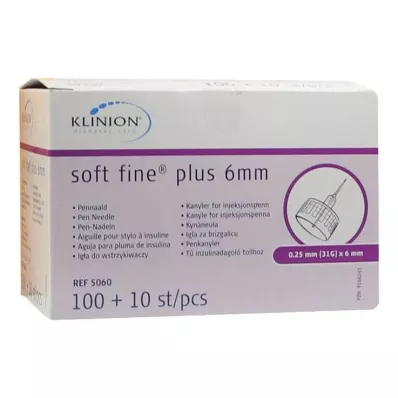 Kanyla Soft Fine plus 0,25 x 6 mm 31G Cpc, 110 ks Kanyla Soft Fine plus 0,25 x 6 mm 31G Cpc, 110 ks