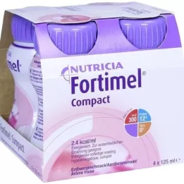 FORTIMEL Compact 2.4 Jahodová príchuť, 4X125 ml