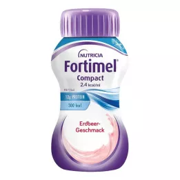 FORTIMEL Compact 2.4 Jahodová príchuť, 4X125 ml
