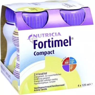 FORTIMEL Compact 2.4 vanilková príchuť, 4x125 ml