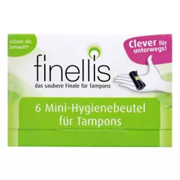 FINELLIS Mini hygienická taška na tampóny na cesty, 6 ks