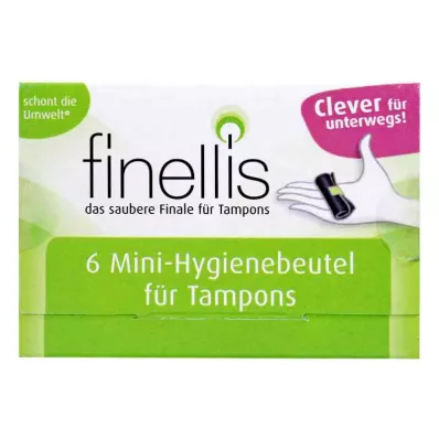 Mini hygienické vrecká Finellis na tampóny na cesty (6 kusov)
