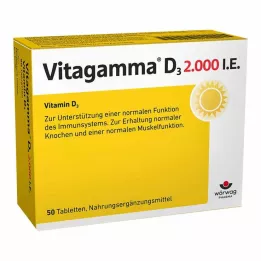 VITAGAMMA D3 2 000 I.U. Vitamín D3 NEM Tablety, 50 ks