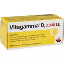 VITAGAMMA D3 2 000 I.U. Vitamín D3 NEM Tablety, 100 ks