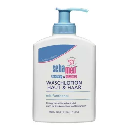 SEBAMED BABY &amp; KIND Pleťové umývacie mlieko &amp; Vlasy, 200 ml