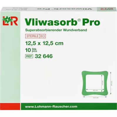 VLIWASORB Pro superabsorb.comp.sterile 12,5x12,5 cm, 10 ks