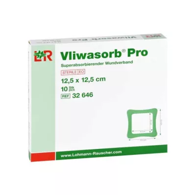 Vliwasorb Pro suberabsorb.Komp.steril 12,5x12,5 cm, 10 ks Vliwasorb Pro suberabsorb.Komp.steril 12,5x12,5 cm, 10 ks