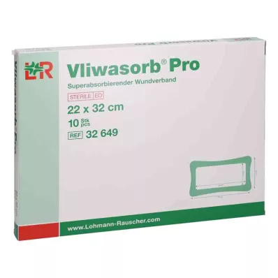 Vliwasorb Pro suberabsorb.Komp.steril 22x32 cm, 10 ks Vliwasorb Pro suberabsorb.Komp.steril 22x32 cm, 10 ks