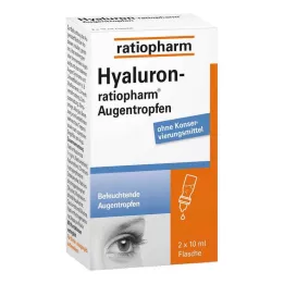 HYALURON-RATIOPHARM Očné kvapky, 2X10 ml