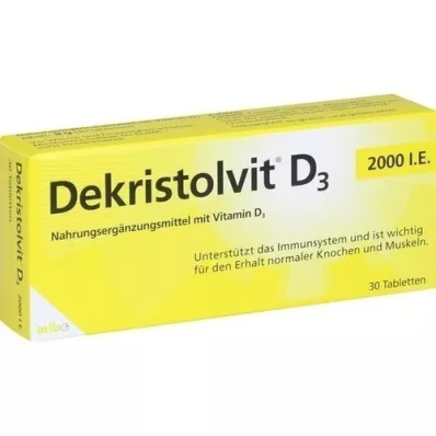 DEKRISTOLVIT D3 2 000 I.U. tablety, 30 ks