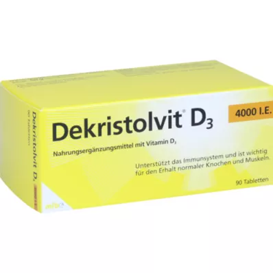 DEKRISTOLVIT D3 4 000 I.U. tablety, 90 ks