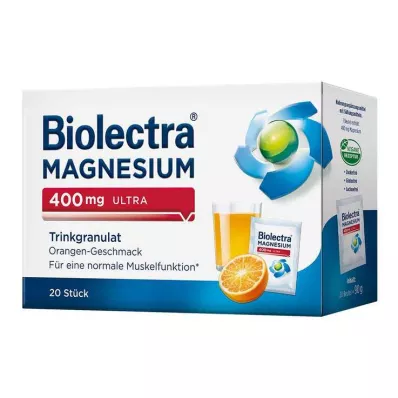 BIOLECTRA Horčík 400 mg ultra granule na pitie oranžový, 20 ks