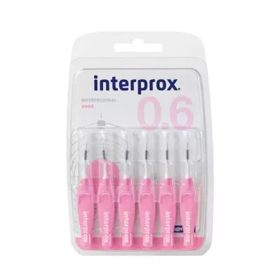 Interprox reg nano ružová medzizubná kefka blister, 6 ks Interprox reg nano ružová medzizubná kefka blister, 6 ks