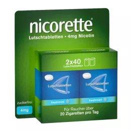 NICORETTE čerstvé mätové 4 mg pastilky lisované, 80 ks