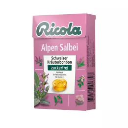 Ricola bez cukru bonboniéra z alpskej šalvie, 50 g