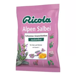 Ricola cukrovinky z alpskej šalvie bez cukru, 75 g