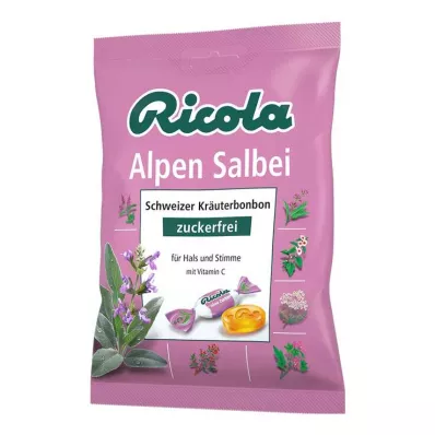Ricola cukrovinky z alpskej šalvie bez cukru, 75 g Ricola cukrovinky z alpskej šalvie bez cukru, 75 g