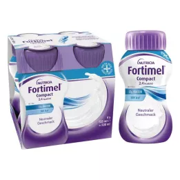 FORTIMEL Kompaktný 2,4 neutrálny, 4X125 ml