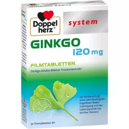DOPPELHERZ Ginkgo 120 mg systémové filmom obalené tablety, 30 ks