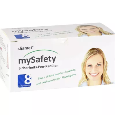 DIAMET mySafety-Pen Kan.31 G 0,25x8 mm, 100 ks